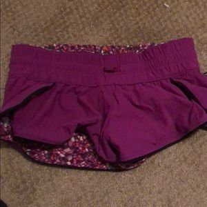 Pink lulu shorts